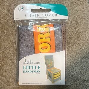 Little Handyman Chair Cover - Orange and Gray